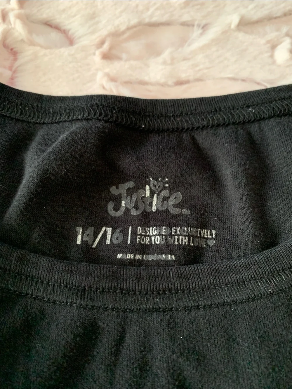 Lot of 3 Justice Tank Tops - Size 14 - Two Black & One White